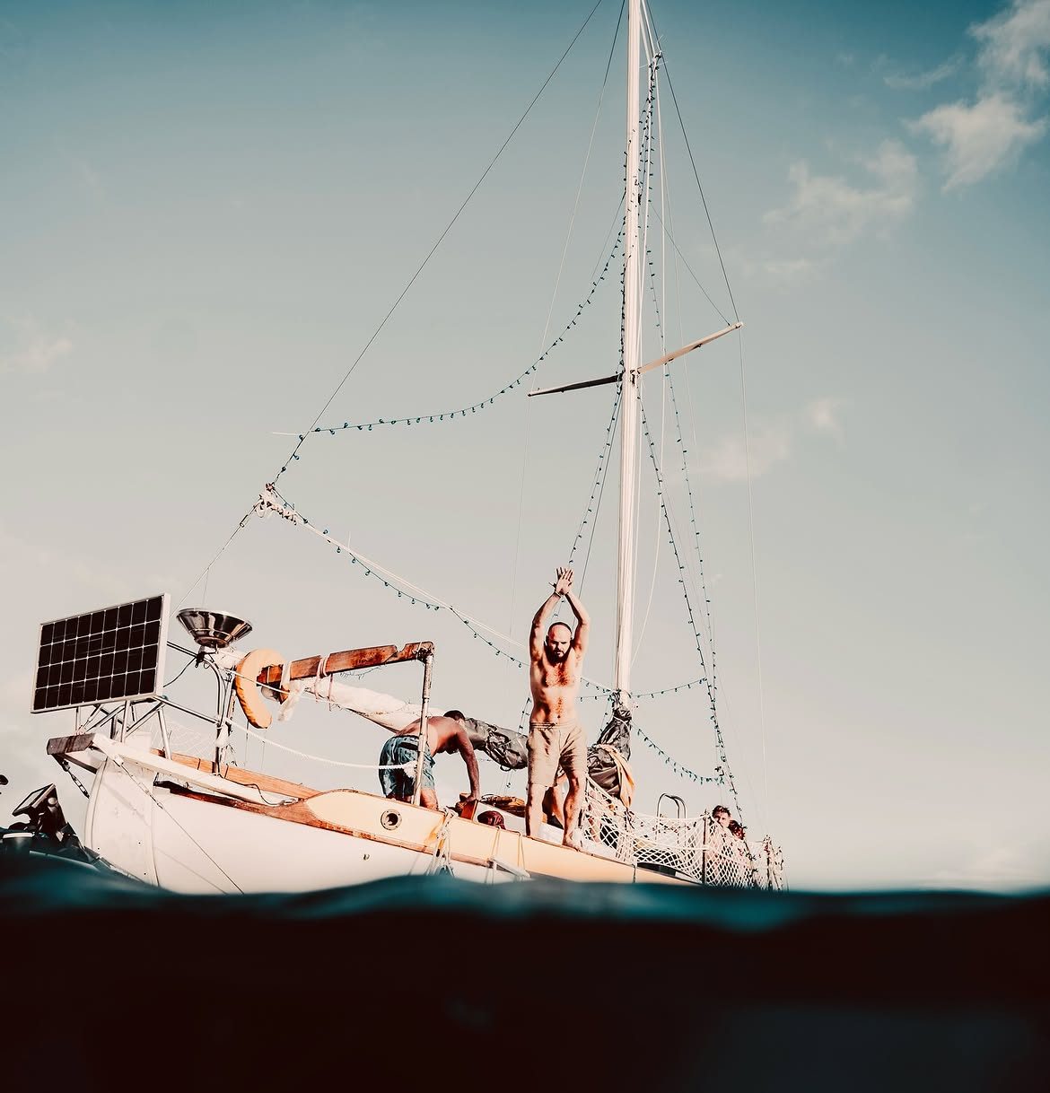 The vessel seen from the water